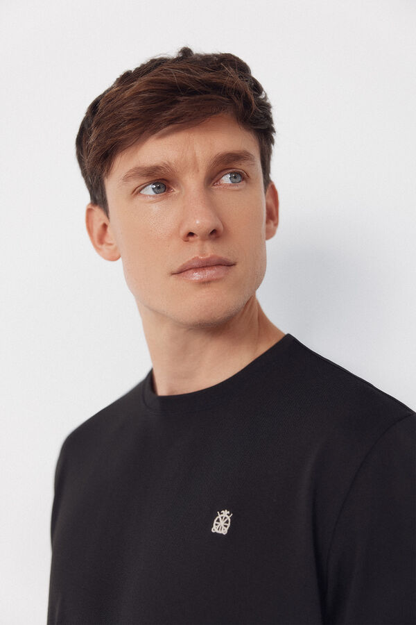 Cortefiel Camiseta coolmax&reg; Negro