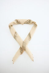 Slowlove Bandana bordada Estampado gris