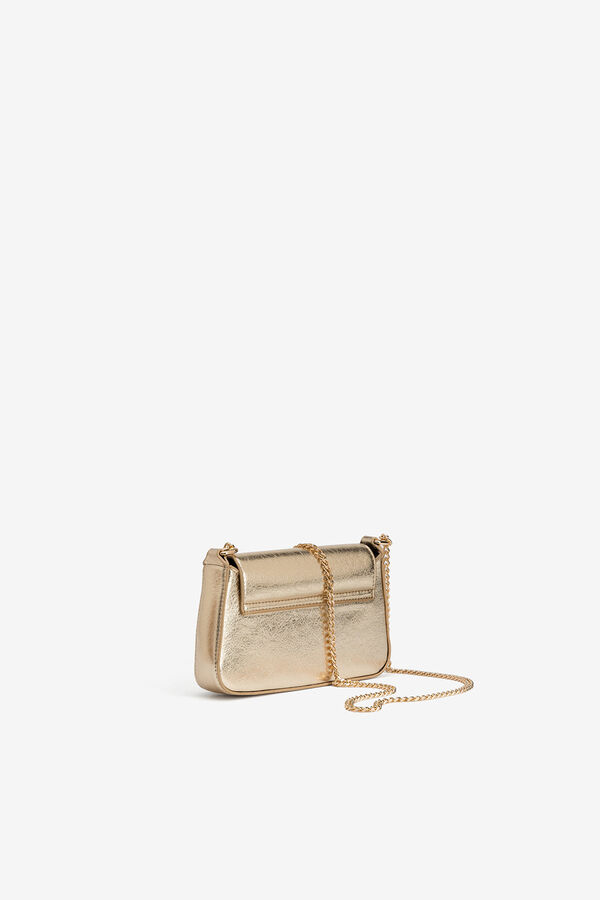 Vilanova Bolso Met&aacute;lico con Solapa Dorado