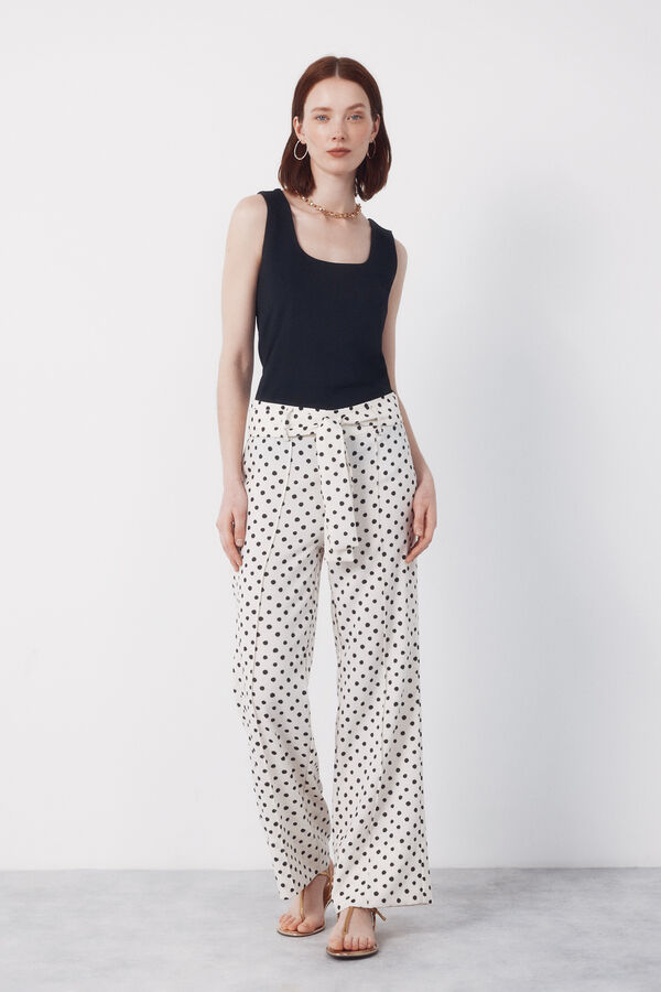 Cortefiel Top b&aacute;sico tirantes Black