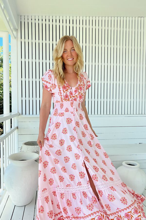 Jaase Vestido largo Romi Rosa