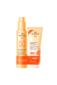 Nuxe Spray Fundente Rostro y Cuerpo SPF 50 Sun+ Champ&uacute; de Ducha After Sun 100ml de regalo