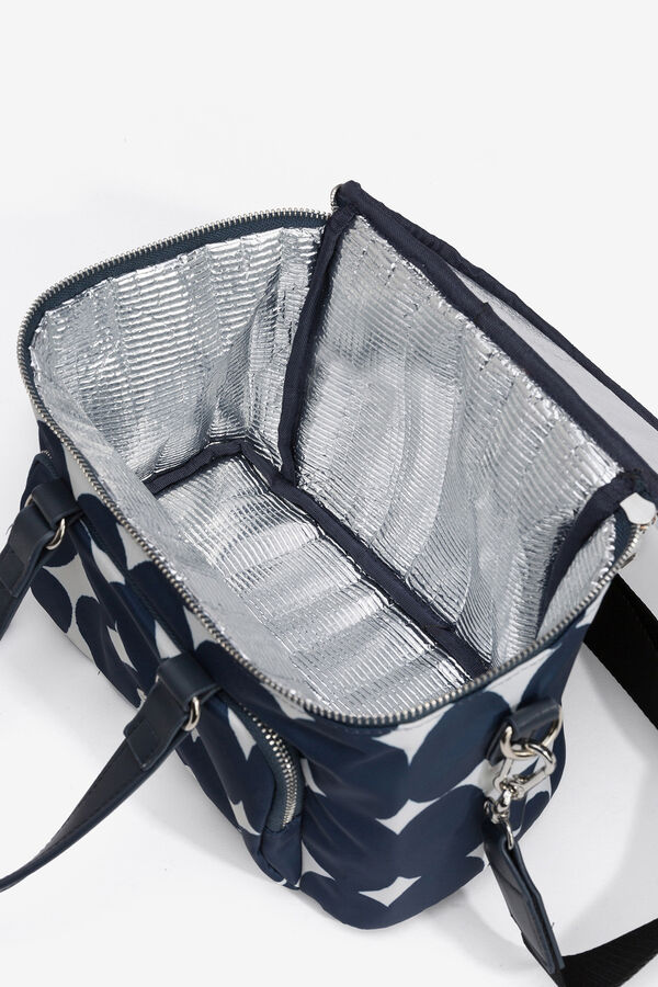 Vilanova Lonchera de Nylon Estampado Azul marino