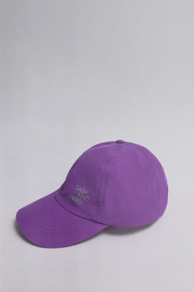 Dash and Stars Purple ultralight technical cap pink