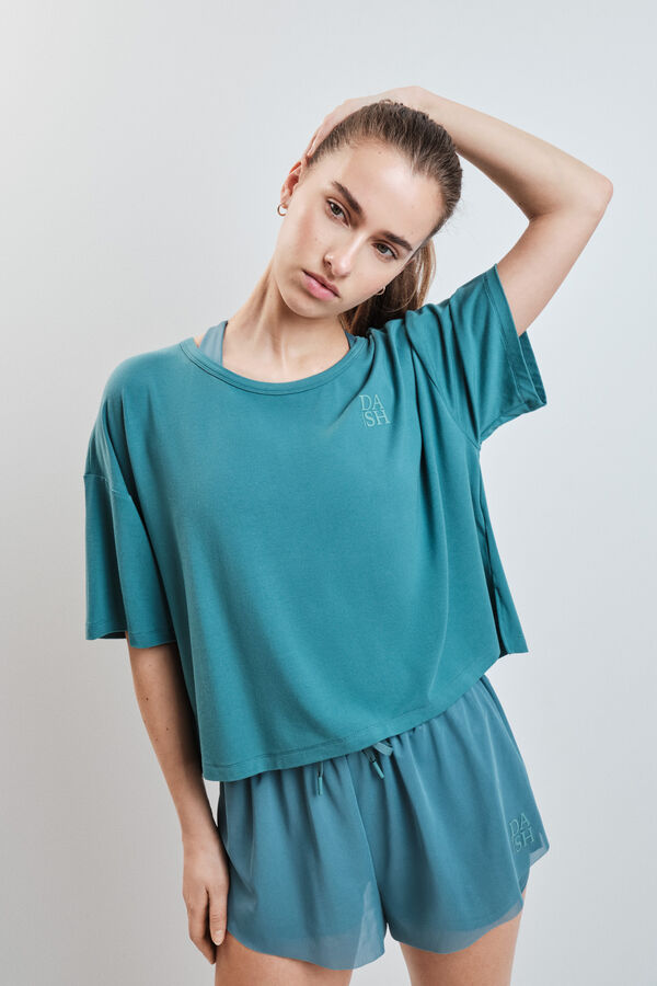 Dash and Stars Green Koszulka z kr&oacute;tkim rękawem bardzo miękka green