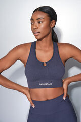 Dash and Stars SEAMLESS COMFORT blue sports bra blue