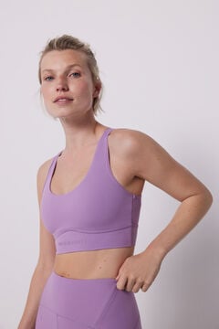 Dash and Stars Purple SOFT MOVE sports bra pink