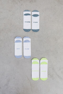 Dash and Stars Pack 3 calcetines invisibles blanco fekete