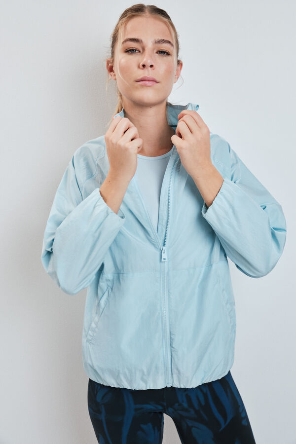 Dash and Stars Blue windbreaker jacket blue