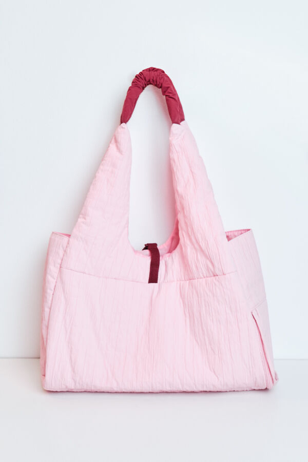 Dash and Stars Pink nylon sports bag pink