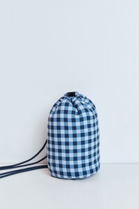 Dash and Stars Blue gingham crossbody mini bag