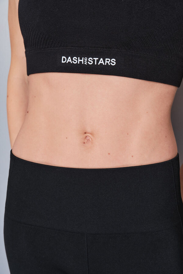 Dash and Stars Leggings cheville SEAMLESS COMFORT noirs noir