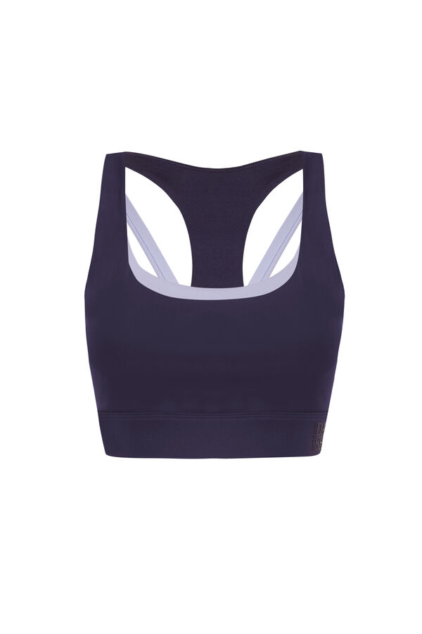 Dash and Stars Grey sports bra 4D STRETCH grey