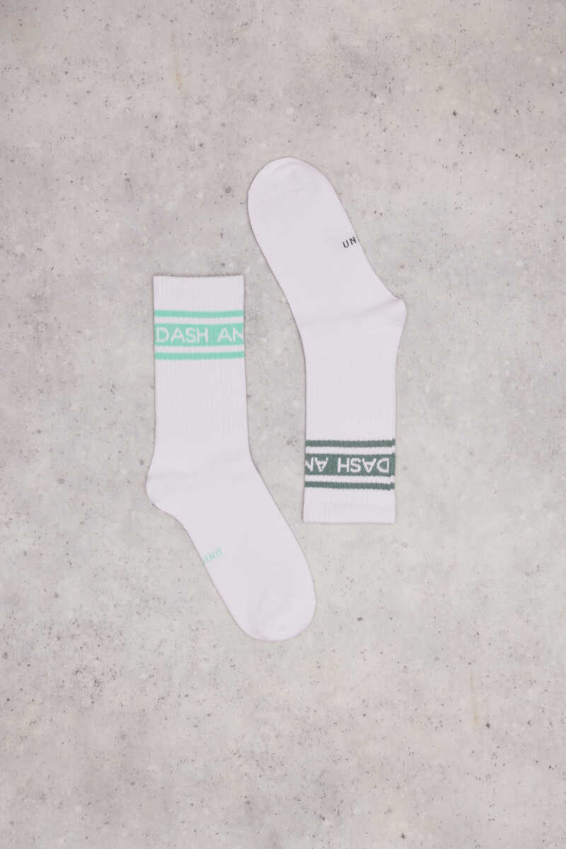 Dash and Stars 3-pack contrast logo socks printed