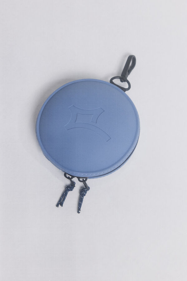 Dash and Stars Porta-moedas silicone circular azul azul