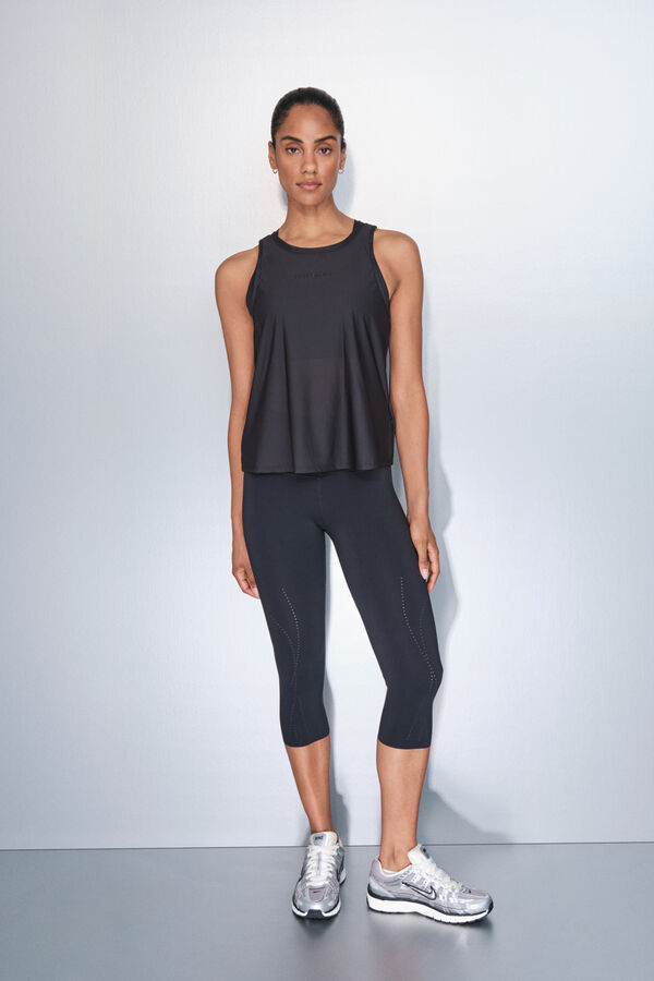 Dash and Stars Capri KOMPRESIVNE tajice crne boje black