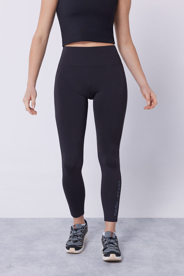 Black thermal leggings, Sports leggings and trousers for women