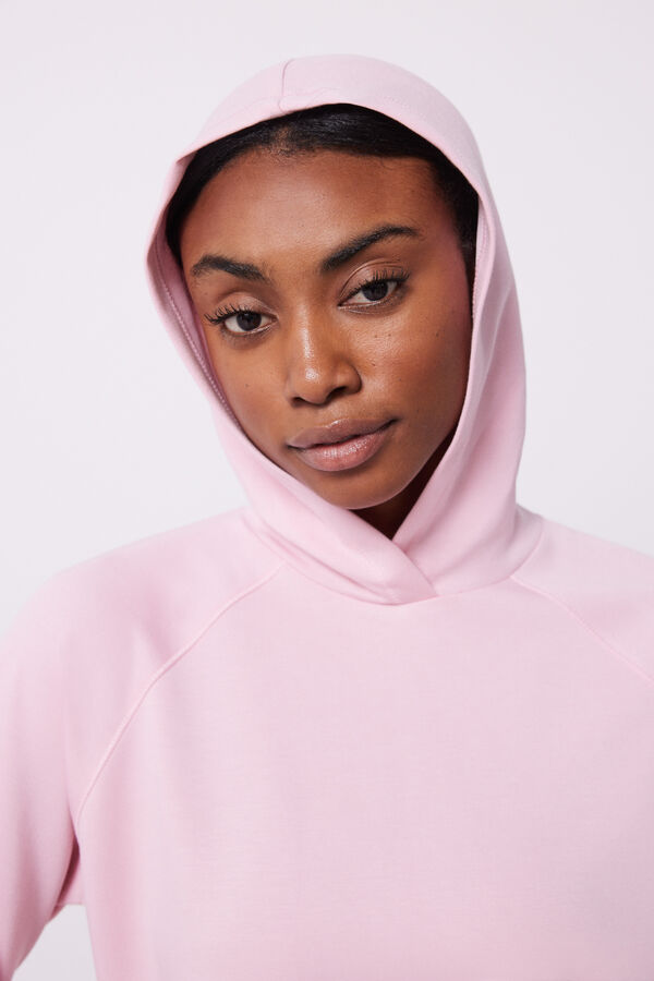 Dash and Stars Pink soft feel hoodie pink