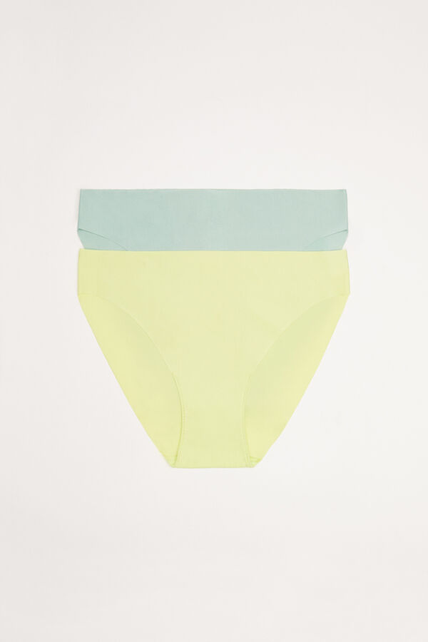 Dash and Stars 2-pack lime/blue classic panties zöld