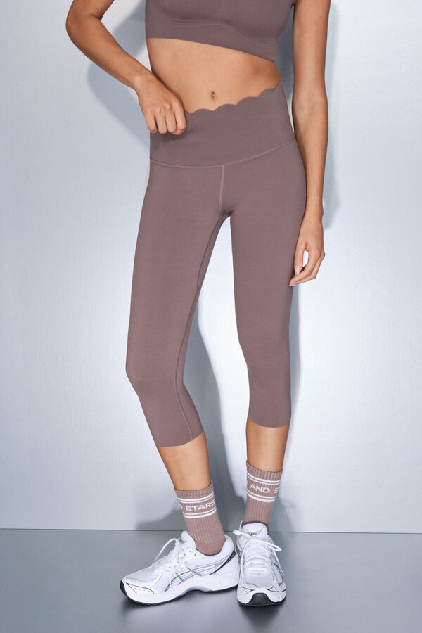 Dash and Stars Legging compressif pirate marron nude