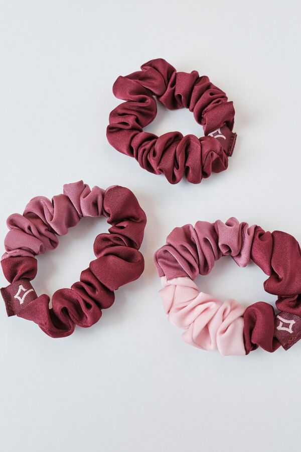 Dash and Stars Pink 3-pack hair ties pink