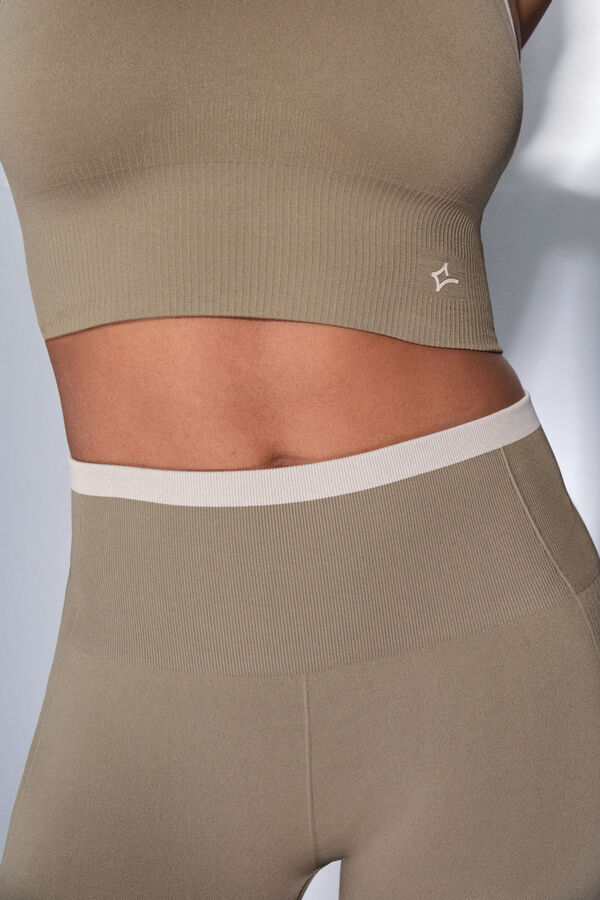 Dash and Stars Leggings longas c&aacute;qui SEM COSTURAS CONFORT&Aacute;VEIS verde