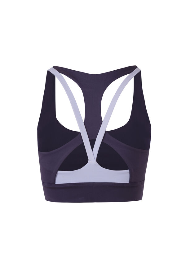 Dash and Stars Grey sports bra 4D STRETCH grey