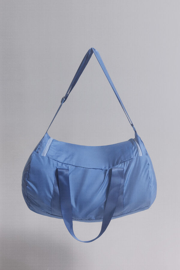 Dash and Stars Blue, multi-use folding bag with naylon blue