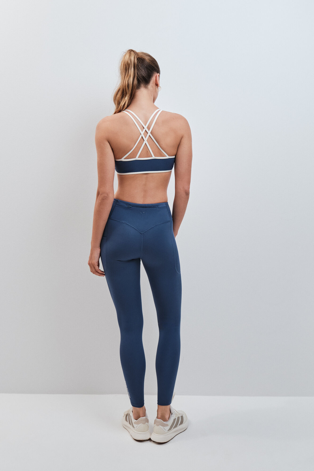 Dash and Stars Blue 4D STRETCH long leggings
