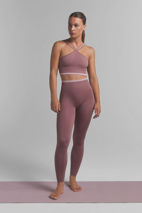 Dash and Stars SEAMLESS COMFORT pink leggings. Special collaboration @ffitcoco pink