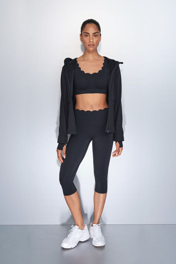 Dash and Stars Legging compressif capri noir noir