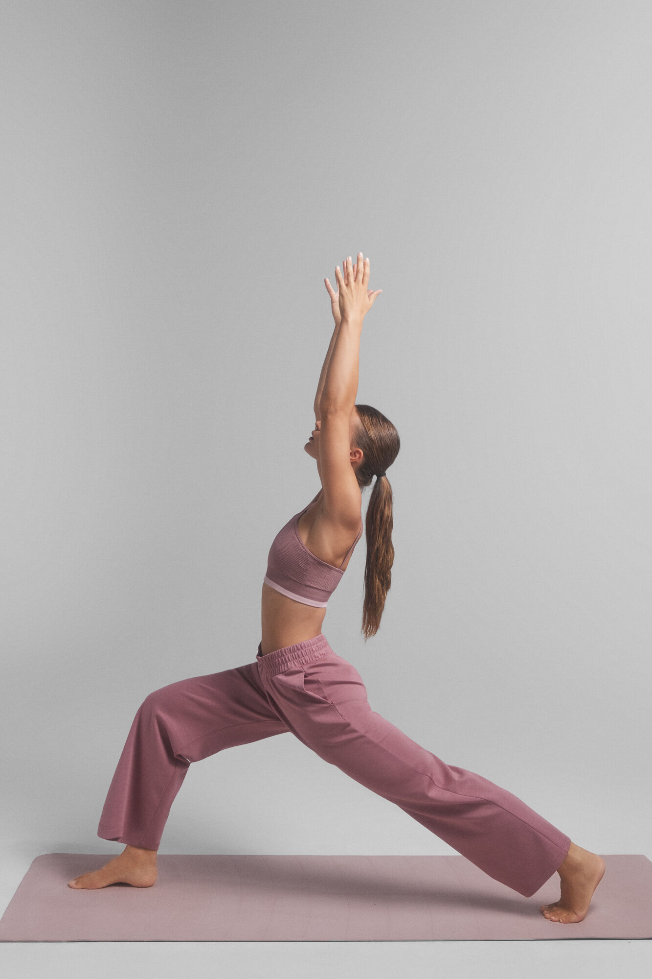 Dash and Stars Soft pink jogger pants.