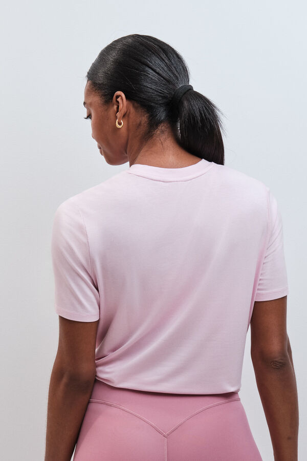 Dash and Stars T-shirt fludia manches courtes rose rose