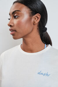 Dash and Stars White extra soft short-sleeved T-shirt