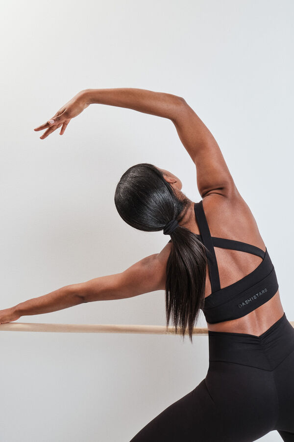 Dash and Stars Sujetador deportivo SOFT MOVE negro negro