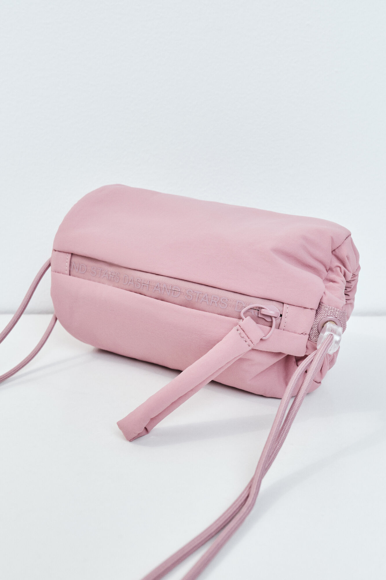 Dash and Stars Pink nylon sports bag