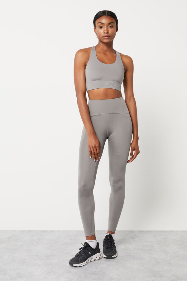 Grey 4D Stretch leggings, Sports leggings and trousers for women