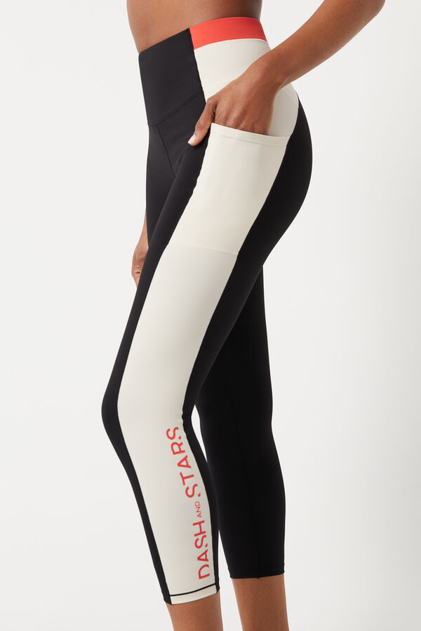 Leggings largos Stretch color block, Ofertas en mallas y leggings de  deporte de mujer