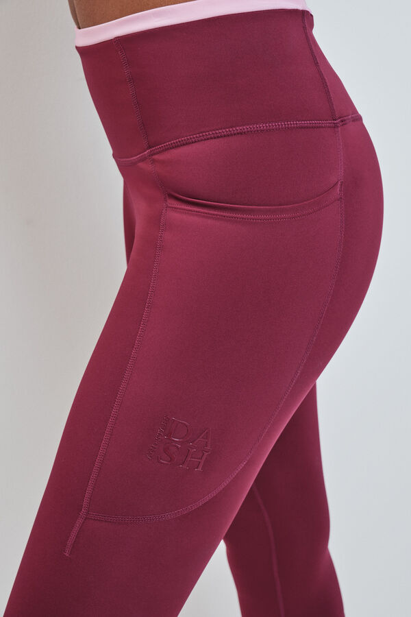 Dash and Stars Bordo 4D STRETCH capri tajice red