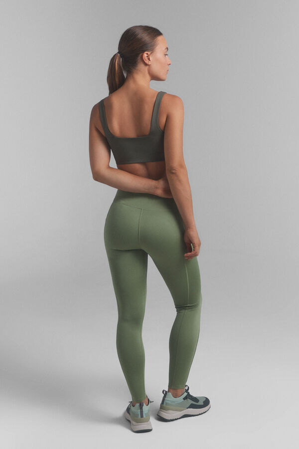 Dash and Stars Light khaki 4D STRETCH leggings. beige