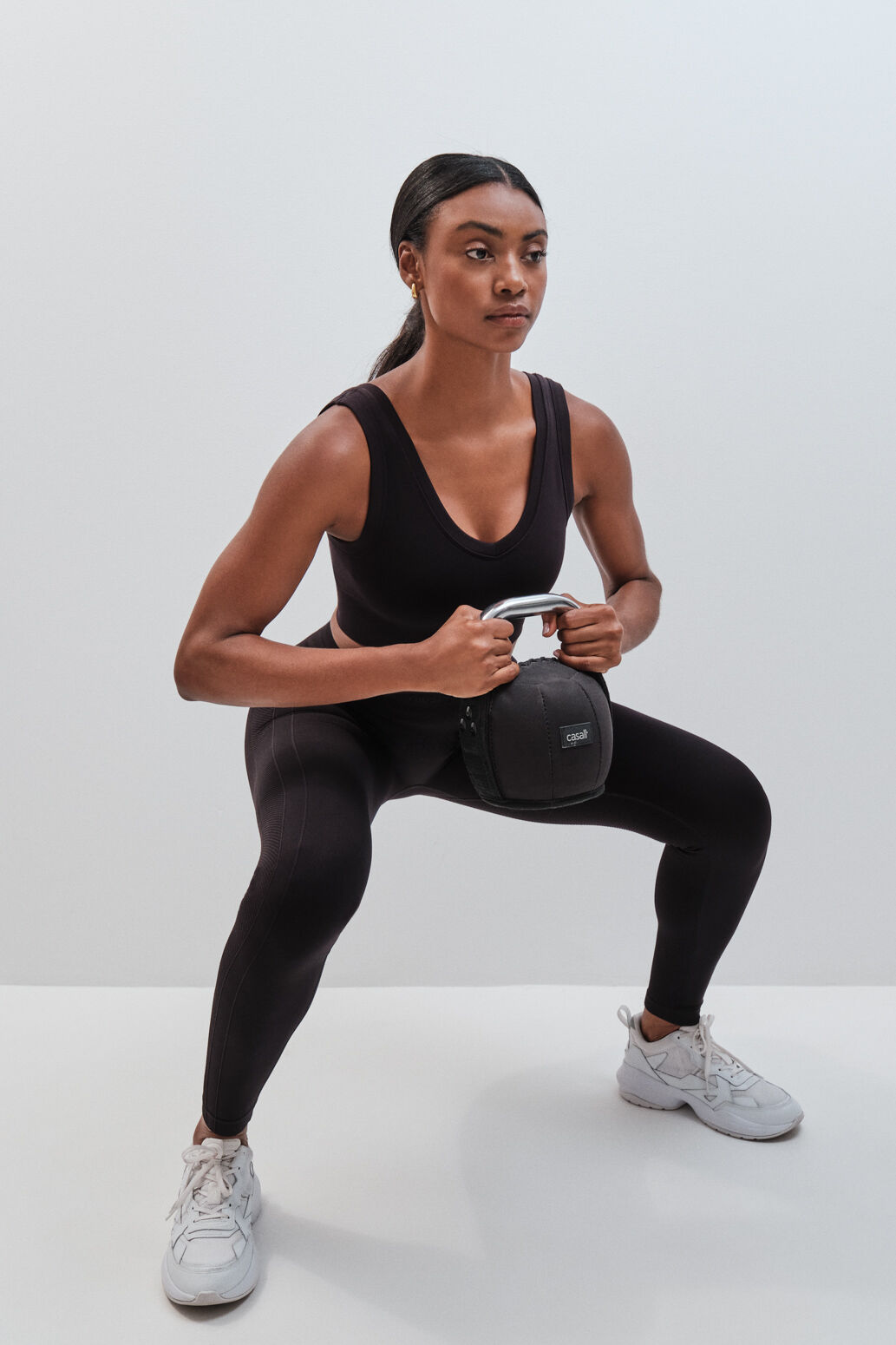 Dash and Stars Black SEAMLESS COMFORT sports bra