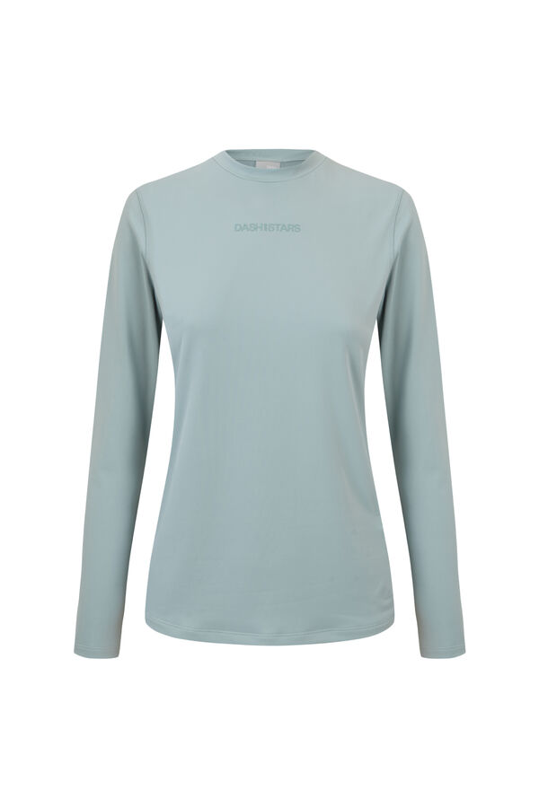 Dash and Stars Green fitted long sleeve T-shirt green