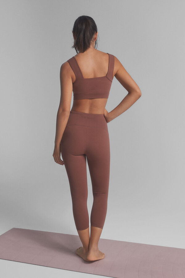 Dash and Stars Legging SOFT MOVE crop marron nude