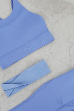 Dash and Stars Diadema elástica nudo azul Blau