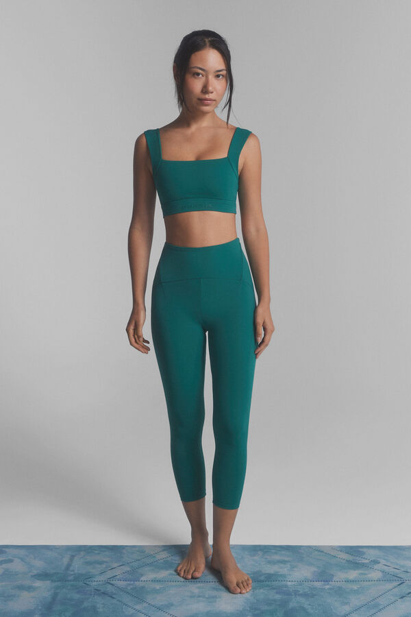 Dash and Stars Legging SOFT MOVE crop vert vert