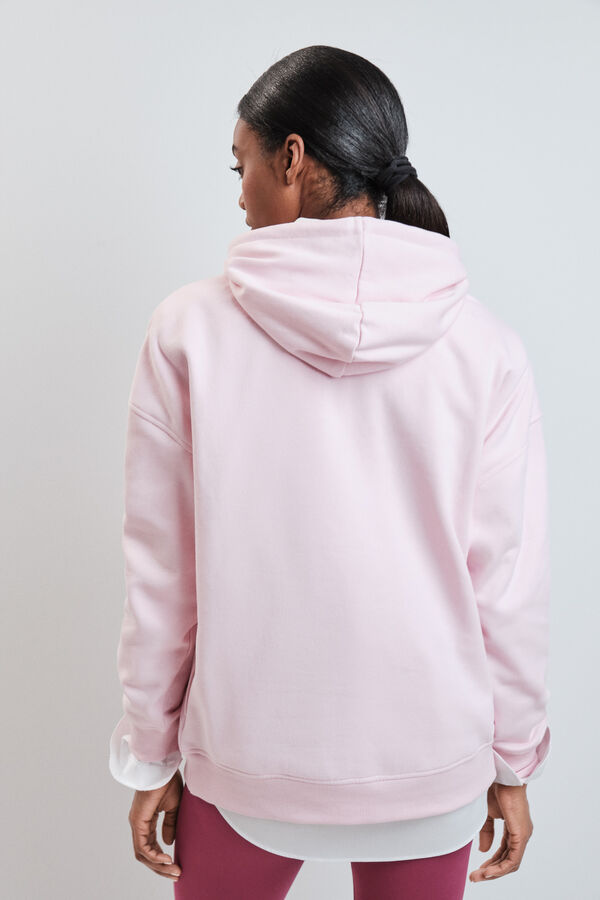 Dash and Stars Roze pamučni duks od pli&scaron;a pink