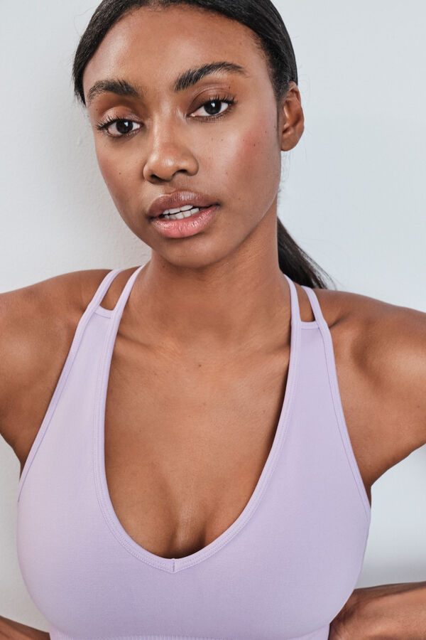 Dash and Stars Lila SEAMLESS COMFORT sportski grudnjak pink