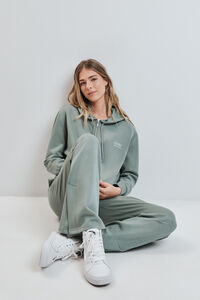 Dash and Stars Veste &agrave; capuche en viscose douce verte