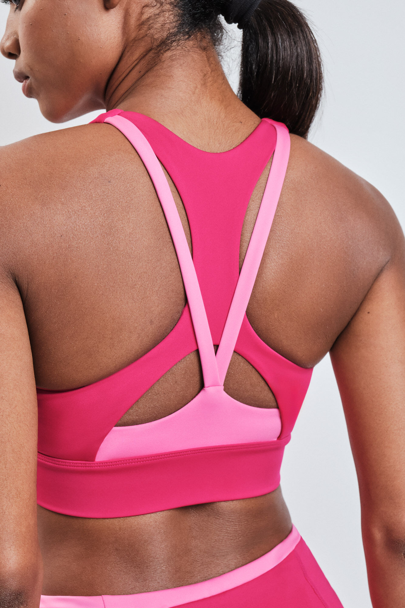 Dash and Stars Pink sports bra 4D STRETCH