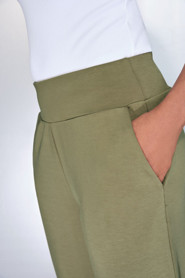 Dash and Stars Khaki jogger trouser beige